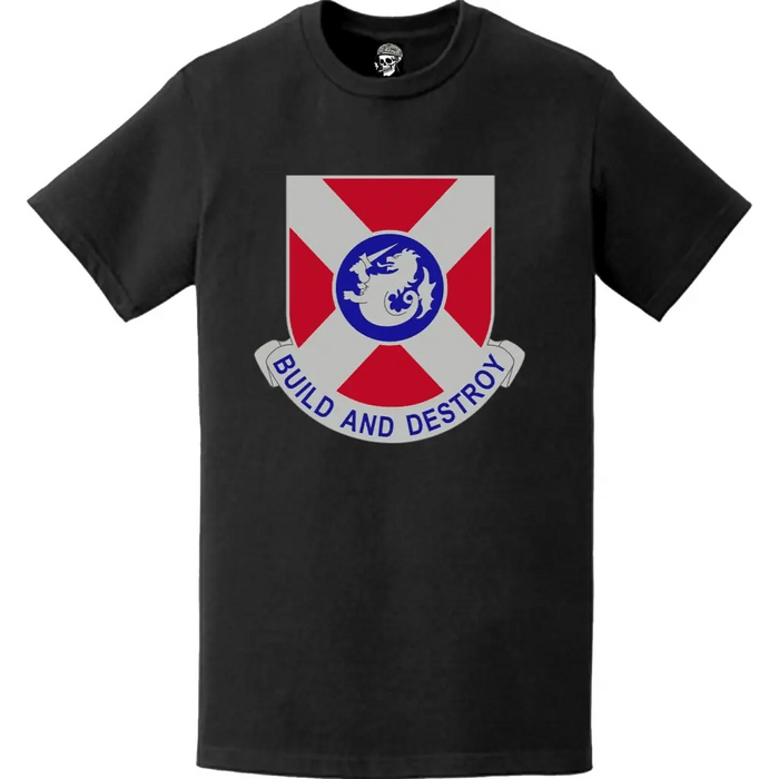391st Engineer Battalion Logo Emblem T-Shirt Tactically Acquired   