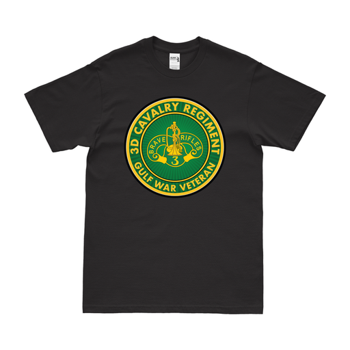 3d Cavalry Regiment Gulf War Veteran T-Shirt Tactically Acquired Black Clean Small