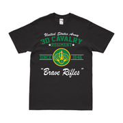3d Cavalry Regiment Since 1846 T-Shirt Tactically Acquired Black Clean Small