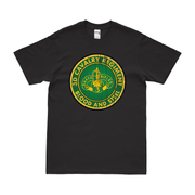 3d Cavalry Regiment Motto Emblem T-Shirt Tactically Acquired Black Distressed Small