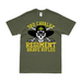 3d Cavalry Regiment Brave Rifles Motto Skull T-Shirt Tactically Acquired Military Green Clean Small