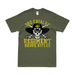 3d Cavalry Regiment Brave Rifles Motto Skull T-Shirt Tactically Acquired Military Green Distressed Small