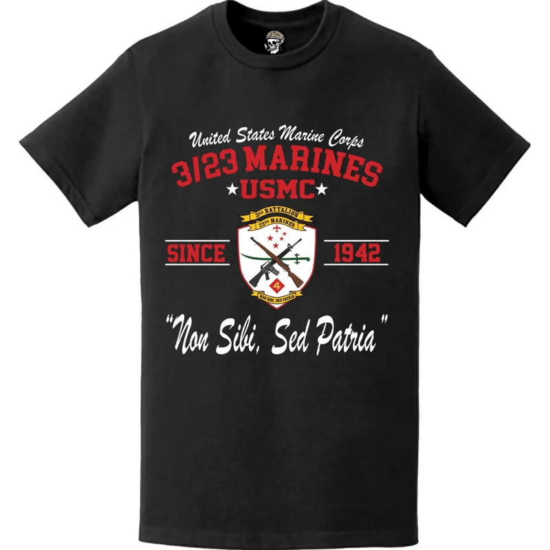 3rd Battalion 23rd Marines Since 1942 USMC Unit Legacy T-Shirt