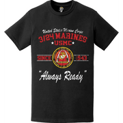 3rd Battalion 24th Marines 'Always Ready' Since 1943 USMC Unit Legacy Distressed T-Shirt Tactically Acquired   