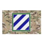 3rd Infantry Division (3rd ID) OCP Camo CSIB Indoor Wall Flag Tactically Acquired Default Title  