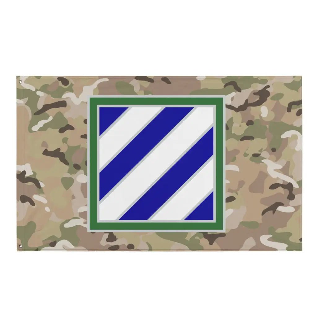 3rd Infantry Division (3rd ID) OCP Camo CSIB Indoor Wall Flag Tactically Acquired Default Title  
