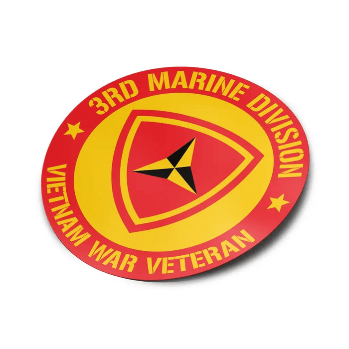 3rd Marine Division Vietnam War Veteran Vinyl Sticker Decal Tactically Acquired   
