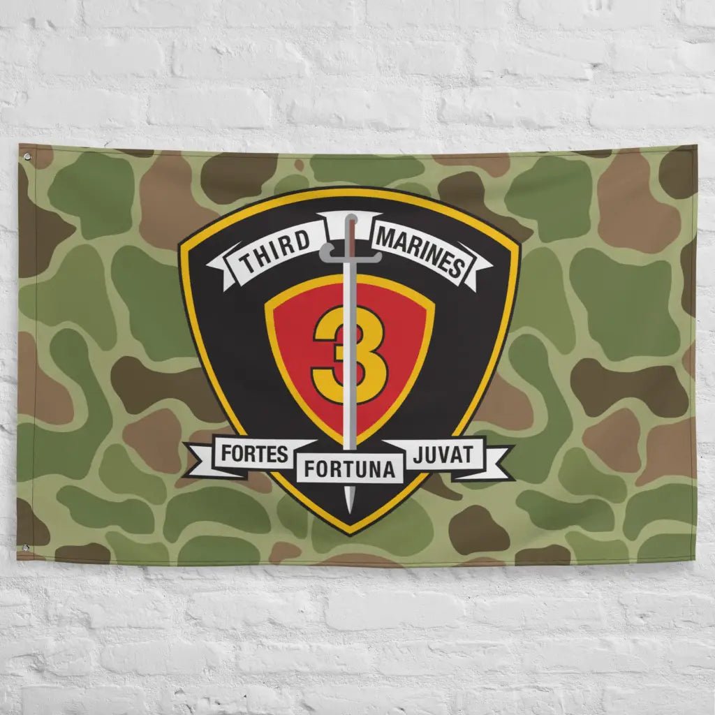 3rd Marine Regiment Frogskin Camo Flag Tactically Acquired   