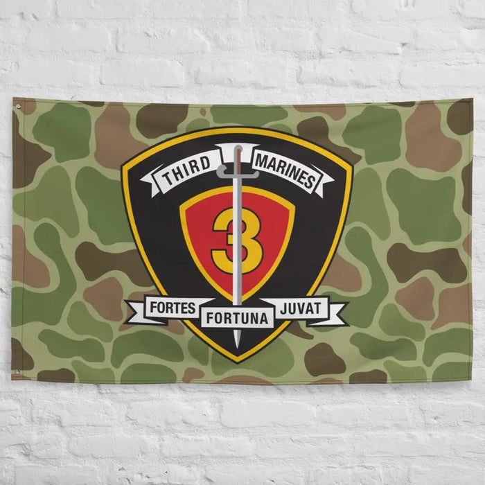 3rd Marine Regiment Frogskin Camo Flag Tactically Acquired   