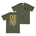 Double-Sided 400th Bomb Squadron American Flag T-Shirt Tactically Acquired Military Green Clean Small