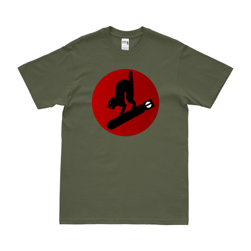 413th Bombardment Squadron WW2 USAAF T-Shirt Tactically Acquired Military Green Clean Small