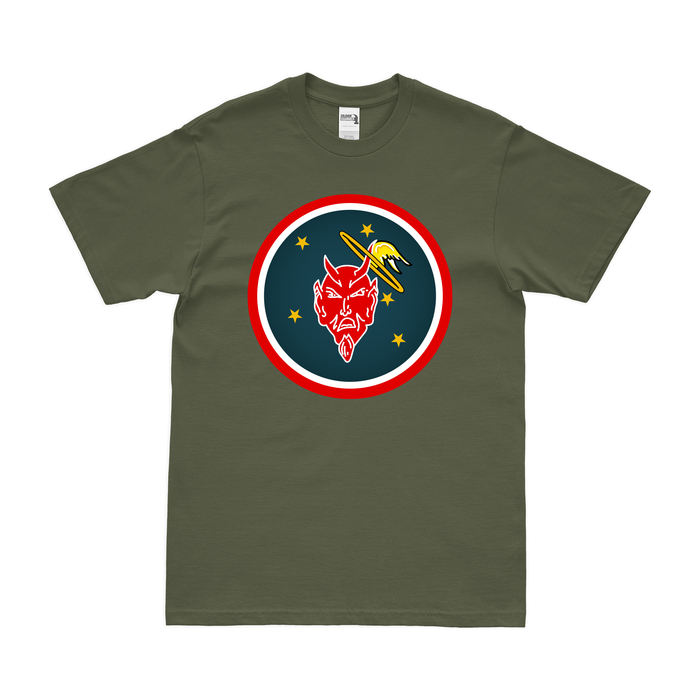 431st Fighter Squadron WW2 Logo T-Shirt Tactically Acquired Military Green Clean Small