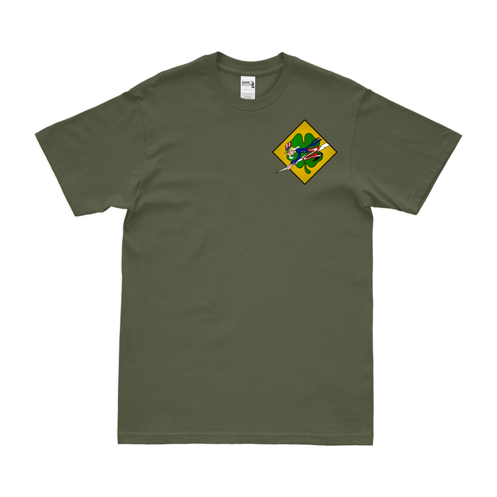 432nd Fighter Squadron WW2 Left Chest Emblem T-Shirt Tactically Acquired Military Green Clean Small