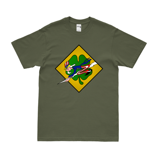 432nd Fighter Squadron WW2 Logo T-Shirt Tactically Acquired Military Green Clean Small
