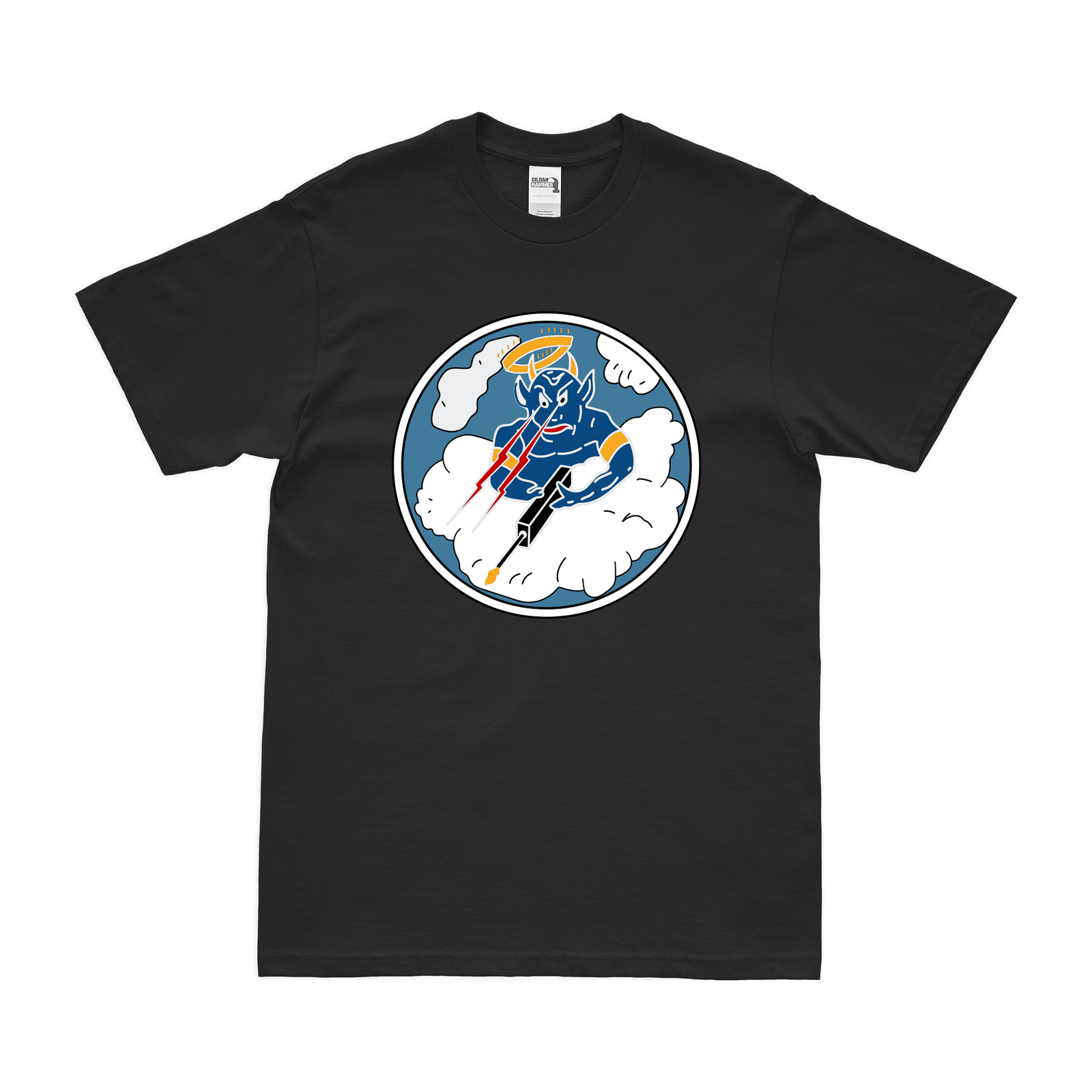 433rd Fighter Squadron WW2 Logo T-Shirt Tactically Acquired Black Clean Small