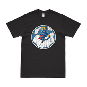 433rd Fighter Squadron WW2 Logo T-Shirt Tactically Acquired Black Distressed Small