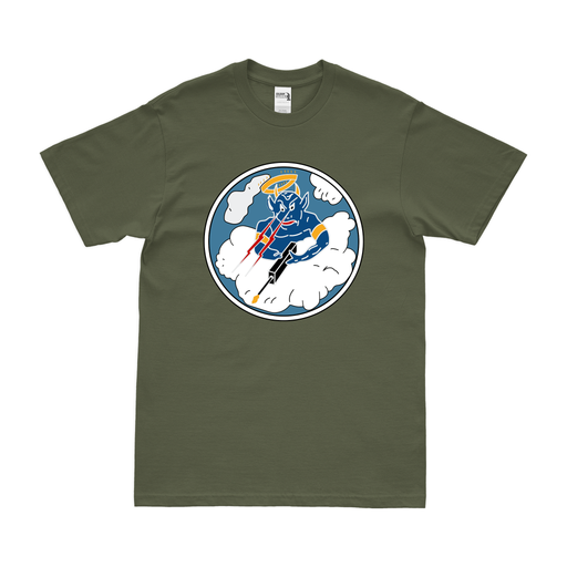 433rd Fighter Squadron WW2 Logo T-Shirt Tactically Acquired Military Green Clean Small