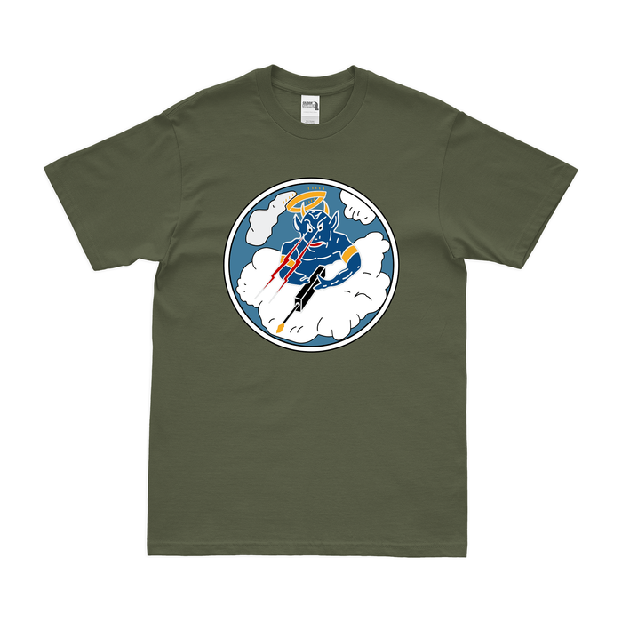 433rd Fighter Squadron WW2 Logo T-Shirt Tactically Acquired Military Green Clean Small