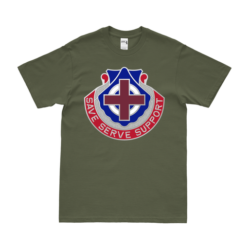 U.S. Army 435th Medical Battalion T-Shirt Tactically Acquired Military Green Clean Small