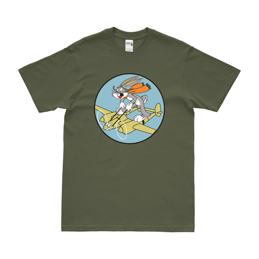 435th Fighter Squadron WW2 USAAF T-Shirt Tactically Acquired Military Green Clean Small