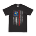 475th Fighter Group WW2 American Flag T-Shirt Tactically Acquired Black Clean Small