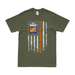 477th Bomb Group American Flag T-Shirt Tactically Acquired Military Green Small 