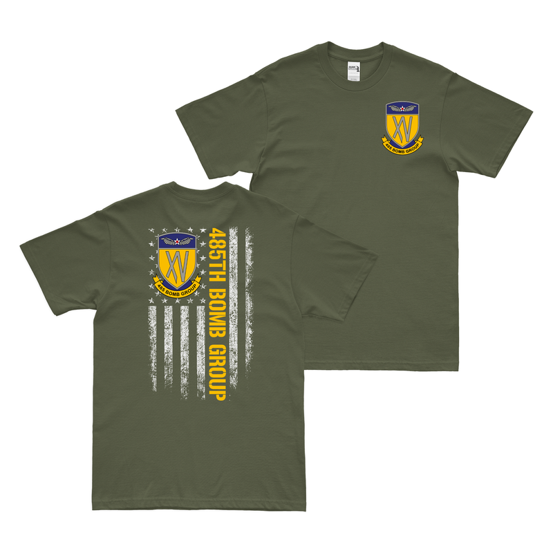 Double-Sided 485th Bomb Group American Flag T-Shirt