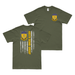 Double-Sided 485th Bomb Group American Flag T-Shirt Tactically Acquired Military Green Small 