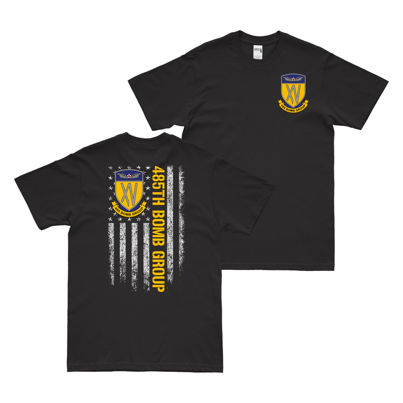 Double-Sided 485th Bomb Group American Flag T-Shirt
