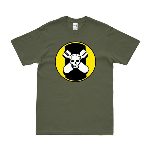 527th Bombardment Squadron WW2 USAAF T-Shirt Tactically Acquired Military Green Clean Small