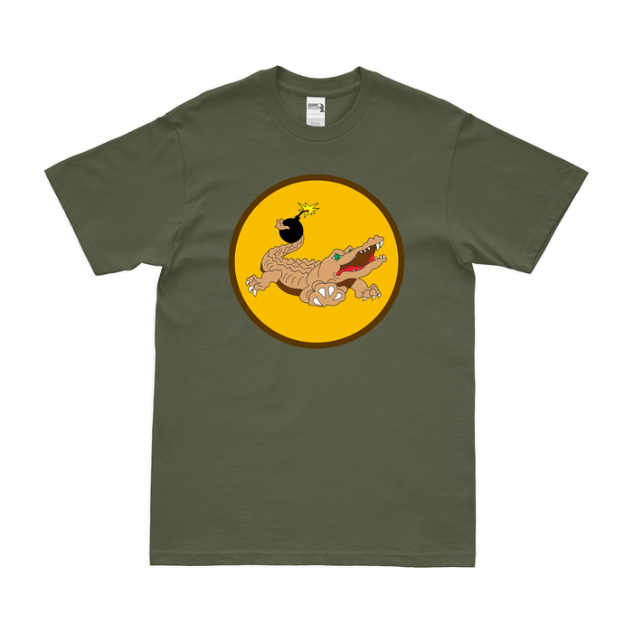 52nd Bombardment Squadron WW2 T-Shirt Tactically Acquired Military Green Clean Small