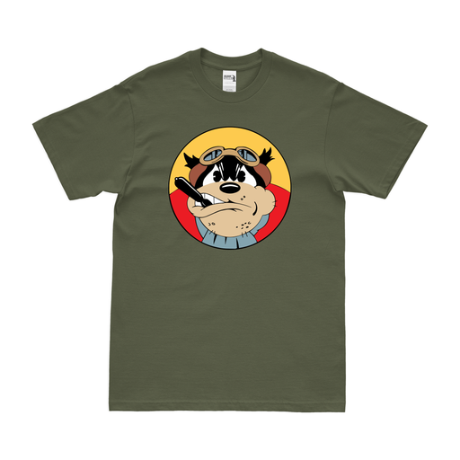 603rd Bombardment Squadron WW2 USAAF T-Shirt Tactically Acquired Military Green Clean Small