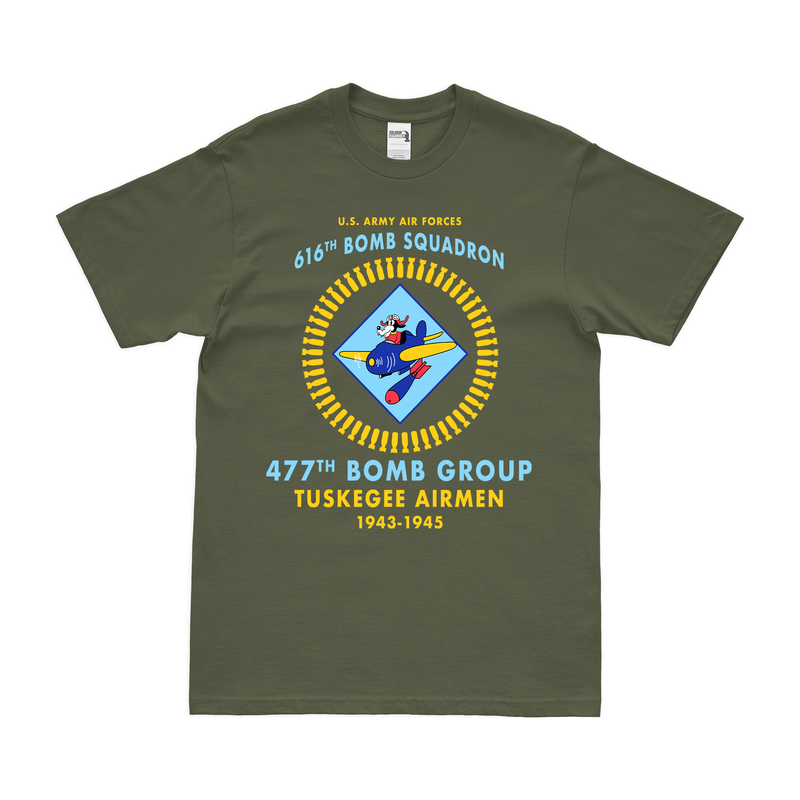 616th Bomb Squadron Tuskegee Airmen WW2 Legacy T-Shirt