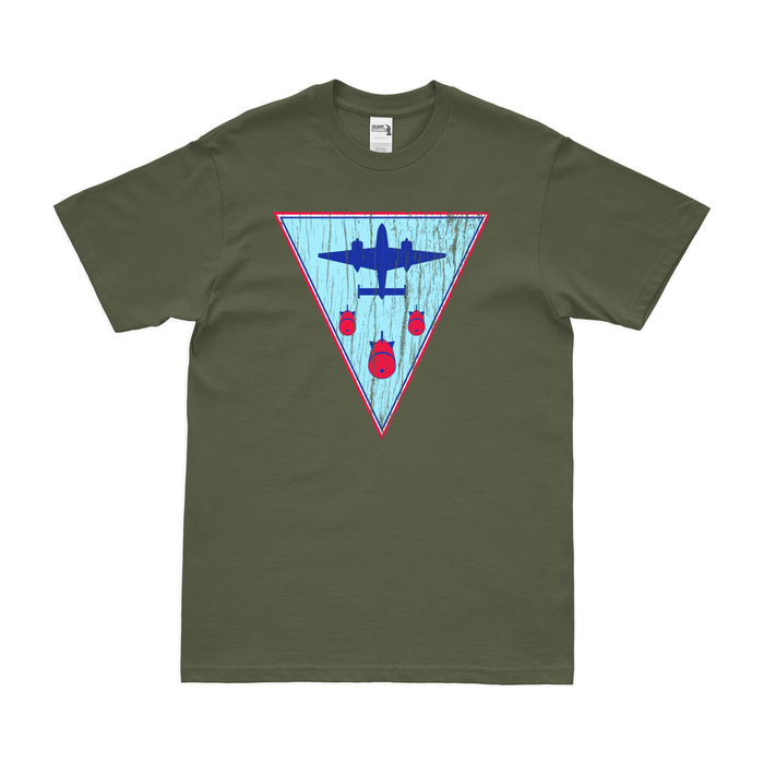 617th Bombardment Squadron Tuskegee Airmen T-Shirt Tactically Acquired Military Green Distressed Small