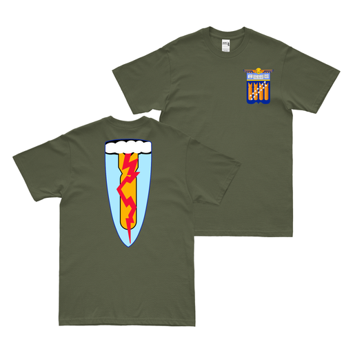 Double-Sided 619th Bomb Squadron WW2 T-Shirt Tactically Acquired Military Green Small 