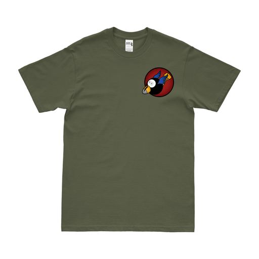 68th Bomb Squadron WW2 Left Chest Emblem T-Shirt Tactically Acquired Military Green Small 