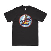 714th Bombardment Squadron WW2 USAAF T-Shirt Tactically Acquired Black Distressed Small