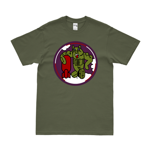 755th Bombardment Squadron WW2 T-Shirt Tactically Acquired Military Green Clean Small