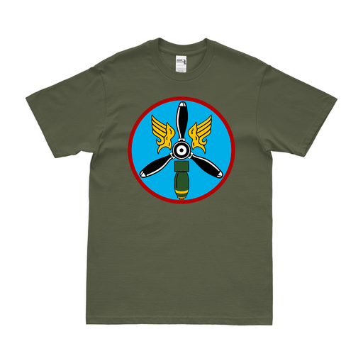 758th Bombardment Squadron WW2 T-Shirt Tactically Acquired Military Green Clean Small