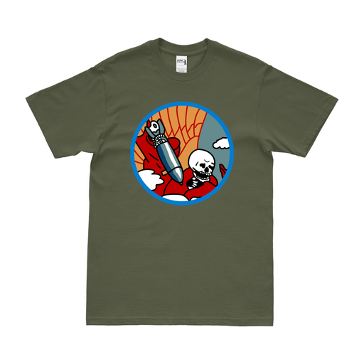 816th Bombardment Squadron WW2 Emblem T-Shirt Tactically Acquired Military Green Clean Small