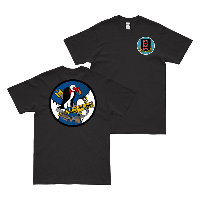 Double-Sided 825th Bomb Squadron - 484th BG T-Shirt Tactically Acquired Black Clean Small