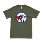 827th Bombardment Squadron WW2 USAAF T-Shirt Tactically Acquired Military Green Distressed Small