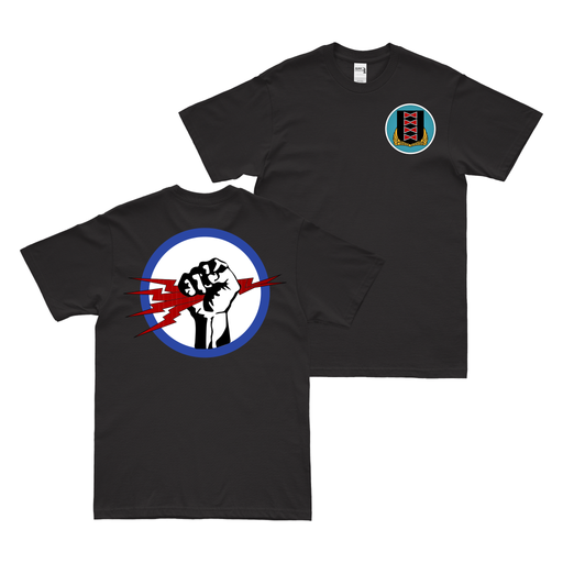 Double-Sided 827th Bomb Squadron - 484th BG T-Shirt Tactically Acquired Black Clean Small