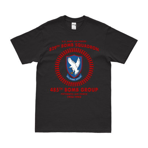 829th Bomb Squadron WW2 Legacy T-Shirt Tactically Acquired Black Clean Small