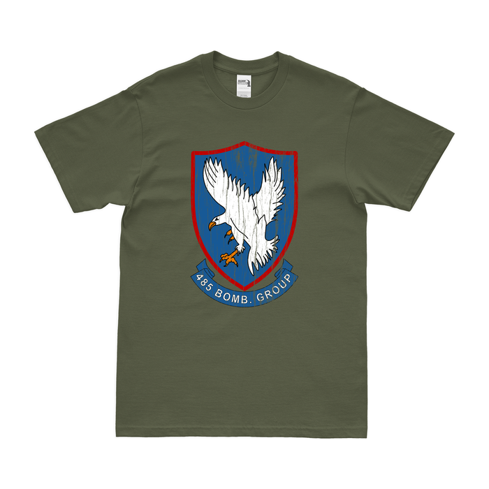 829th Bomb Squadron WW2 Emblem T-Shirt Tactically Acquired Military Green Distressed Small