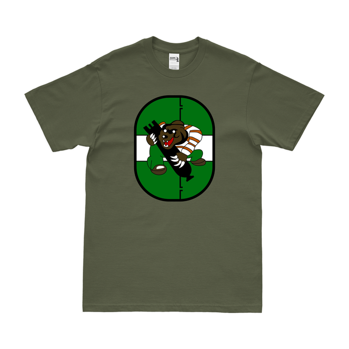 853rd Bombardment Squadron WW2 T-Shirt Tactically Acquired Military Green Clean Small