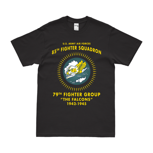 85th Fighter Squadron WW2 Tribute Legacy T-Shirt Tactically Acquired Black Clean Small