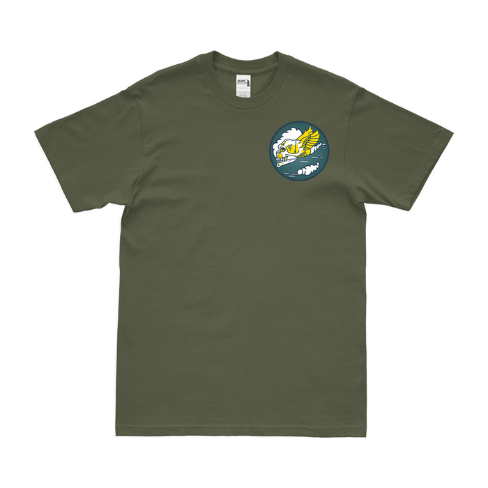 85th Figther Squadron Left Chest Emblem T-Shirt Tactically Acquired Military Green Small 