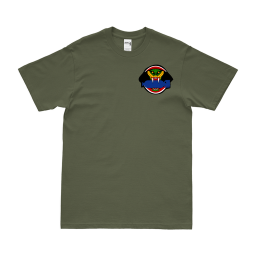 864th Bomb Squadron WW2 Left Chest Emblem T-Shirt Tactically Acquired Military Green Clean Small