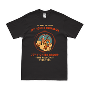 86th Fighter Squadron WW2 Legacy Tribute T-Shirt Tactically Acquired Black Clean Small